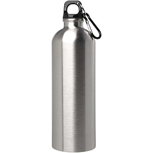 Oregon 750 ml RCS certified single wall stainless steel water bottle with carabiner, silver