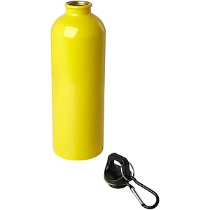 Oregon 750 ml RCS certified single wall stainless steel water bottle with carabiner, yellow