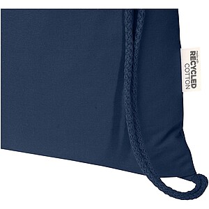 Oregon Blend 140 g/m2 GRS recycled drawstring bag 5L, navy
