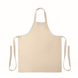 Organic cotton apron 240 gr/m2, beige