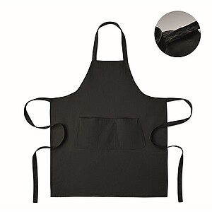 Organic cotton apron 240 gr/m2, black
