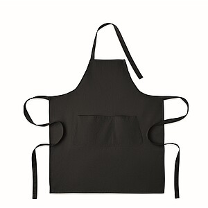 Organic cotton apron 240 gr/m2, black