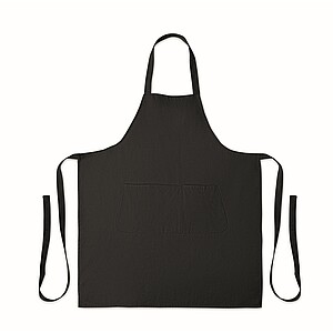 Organic cotton apron 240 gr/m2, black