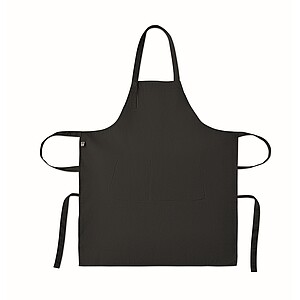 Organic cotton apron 240 gr/m2, black