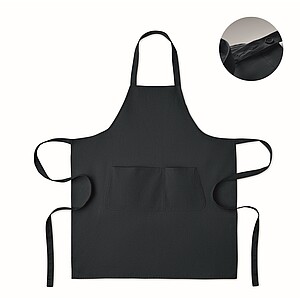 Organic cotton apron 240 gr/m2, blue