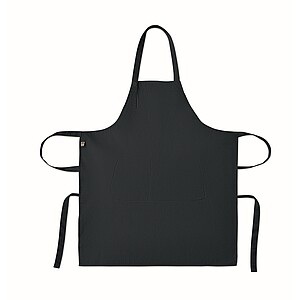Organic cotton apron 240 gr/m2, blue