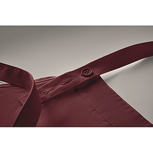 Organic cotton apron 240 gr/m2, burgundy