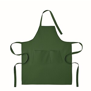 Organic cotton apron 240 gr/m2, dark green