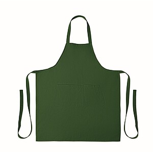 Organic cotton apron 240 gr/m2, dark green