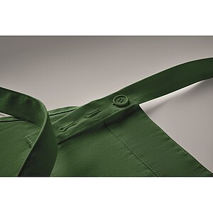 Organic cotton apron 240 gr/m2, dark green