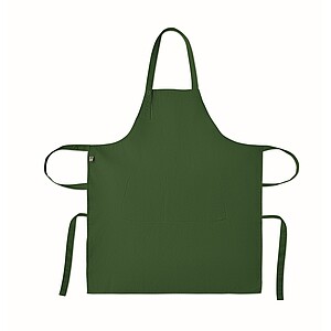 Organic cotton apron 240 gr/m2, dark green