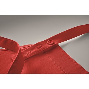 Organic cotton apron 240 gr/m2, red