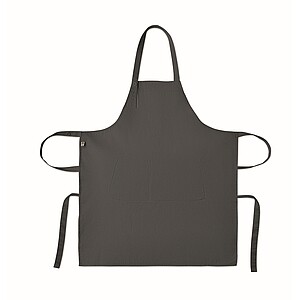Organic cotton apron 240 gr/m2, stone grey