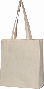 Organic cotton bag (GOTS) with bottom fold