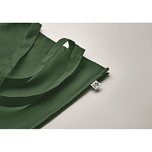 Organic cotton shopping bag, dark green