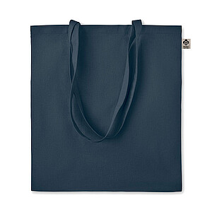 Organic cotton shopping bag with long handles