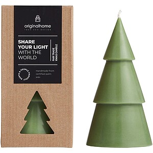 Originalhome Xmas tree candle - L, heather green