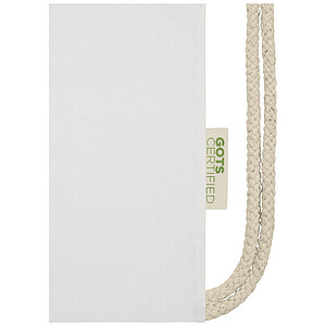 Orissa 140 g/m2 GOTS organic cotton drawstring backpack 5L