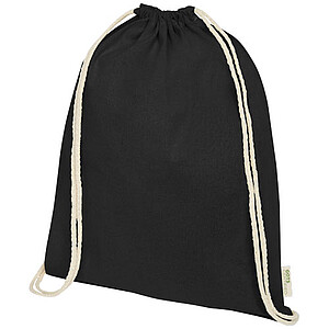 Orissa 140 g/m2 GOTS organic cotton drawstring backpack 5L
