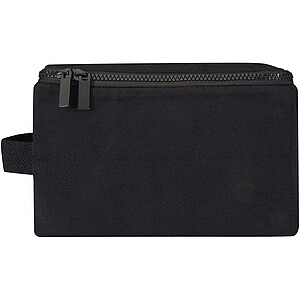 Pack 500 g/m2 Aware™ recycled toiletry organiser, solid black