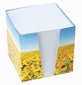 Paper cube with full color box print