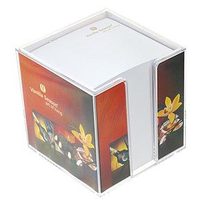 Paper cubes in a plastic box I.