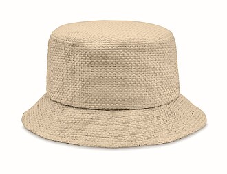 Paper straw bucket hat
