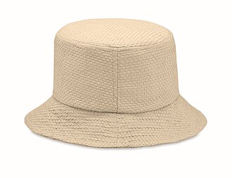 Paper straw bucket hat
