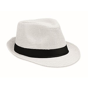 Paper straw hat, white