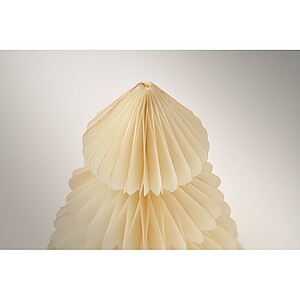 Paper Xmas tree decoration, beige