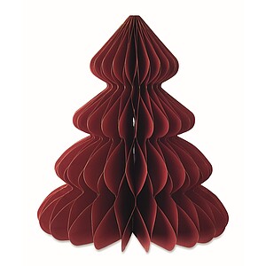 Paper Xmas tree decoration, red