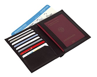 Passport wallet "Vacation",colour black