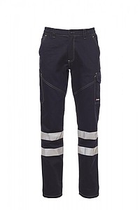 Payper WORKER REFLEX work trousers with reflective tape, navy 3XL