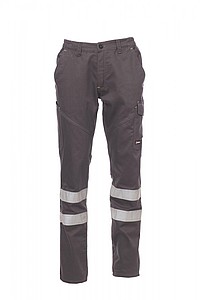 Payper WORKER REFLEX work trousers with reflective tape, smoke L