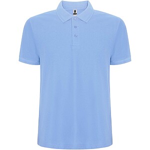 Pegaso Premium short sleeve kids polo, sky blue
