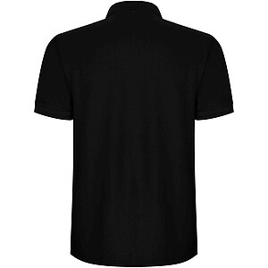 Pegaso Premium short sleeve mens polo, solid black