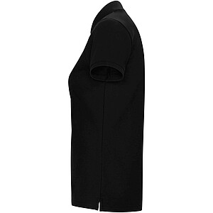 Pegaso Premium short sleeve womens polo, solid black