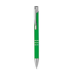 Pen with rubberised surface