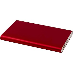 Pep 4000 mAh Type-C recycled aluminium power bank, red
