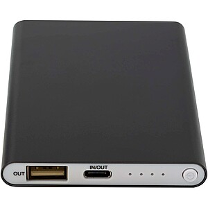 Pep 4000 mAh Type-C recycled aluminium power bank, titanium