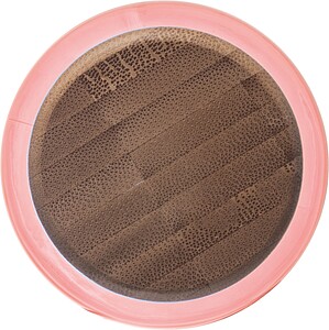 PET drinking bottle with bamboo lid, 500ml, red