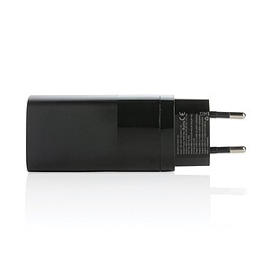 Philips 65W ultra fast PD 3-port USB wall charger, black