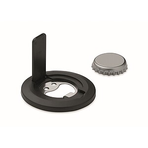 Phone holder and bottle opener, black