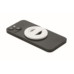 Phone holder and bottle opener, white