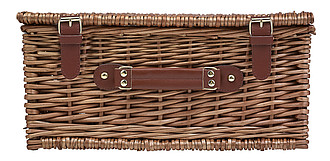 Picnic basket for 2 people.Brown