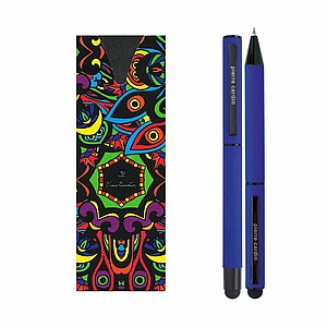 PIERRE CARDIN CELEBRATION SET Ballpoint pen and Roller, dark blue