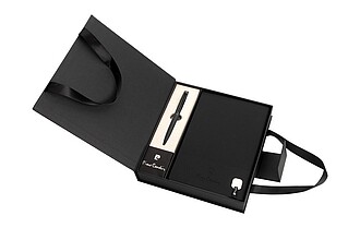 PIERRE CARDIN CHANTAL Set of notebook and DENISE ballpoint pen, black