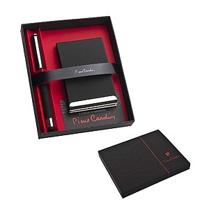 PIERRE CARDIN CONCORDE Set of cardholder and roller, black
