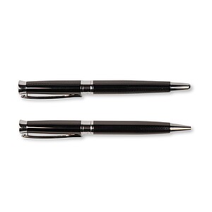 PIERRE CARDIN ROI SET Set of ballpoint pen and roller, gunmetal