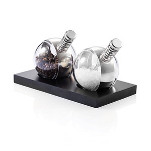 Planet pepper & salt set, black